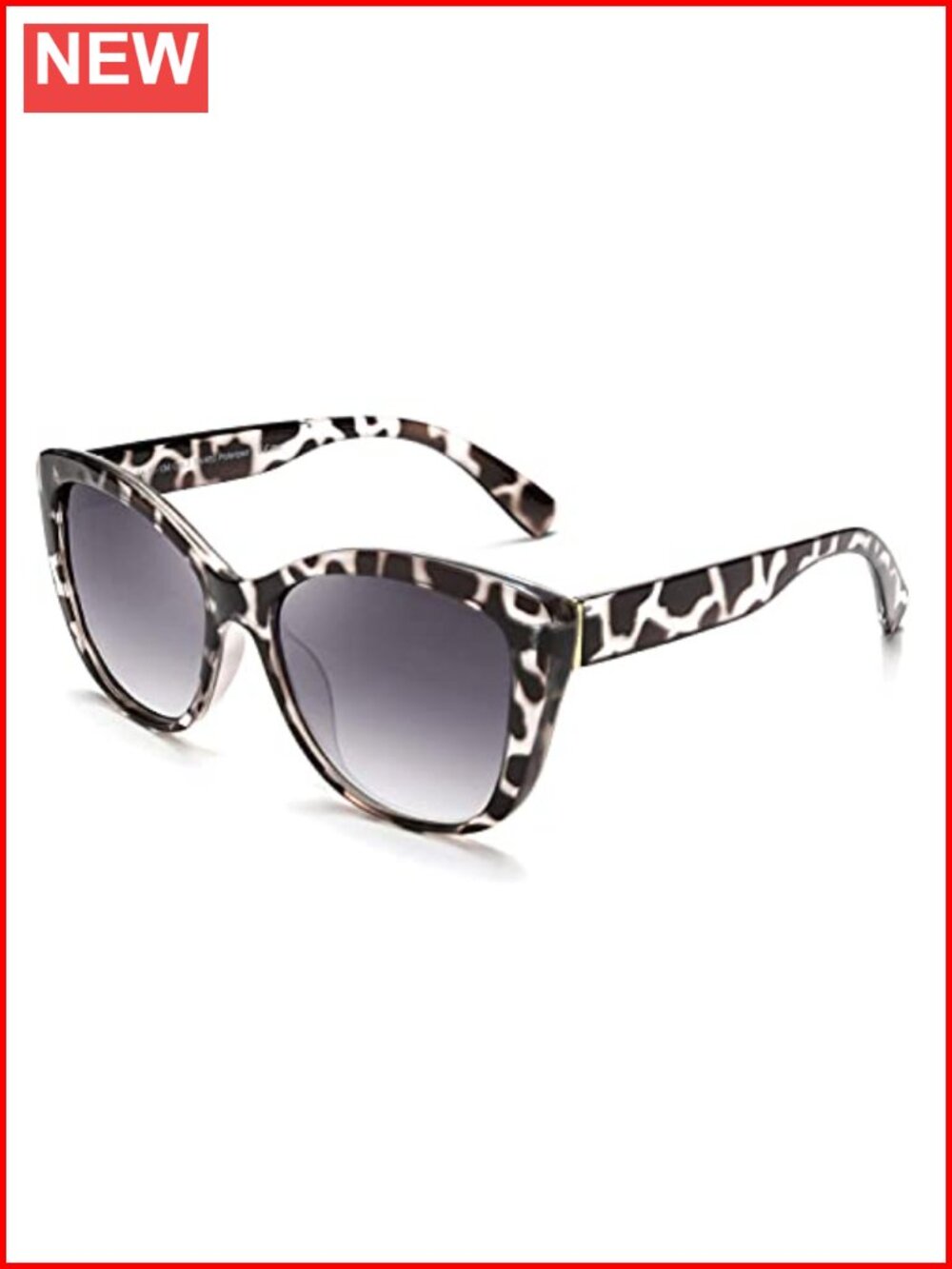 Polarized Cat Eye Square Sunglasses Retro UV400 Full Frame Adult